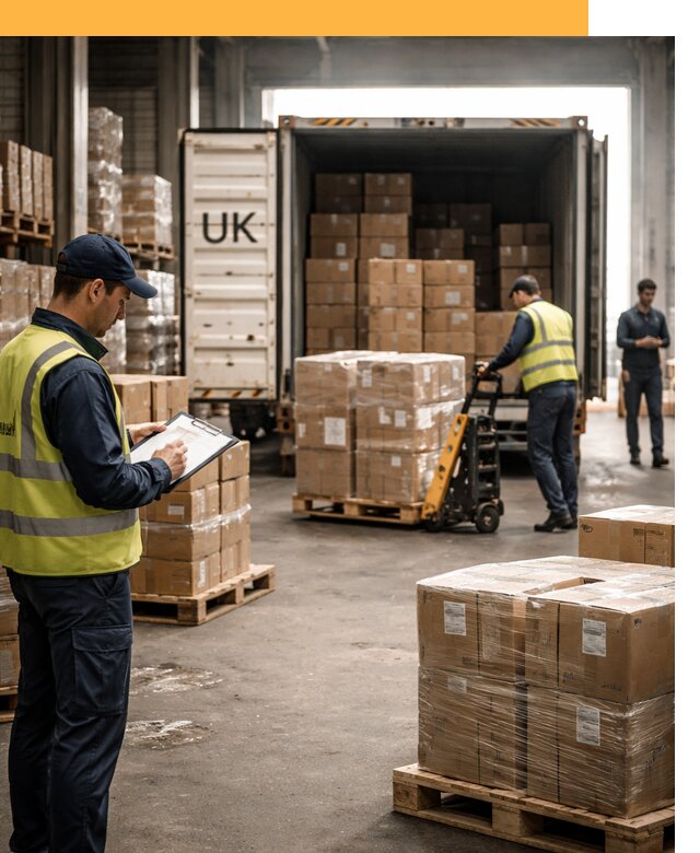 Доставка грузов из Великобритании с таможенным оформлением от 12983