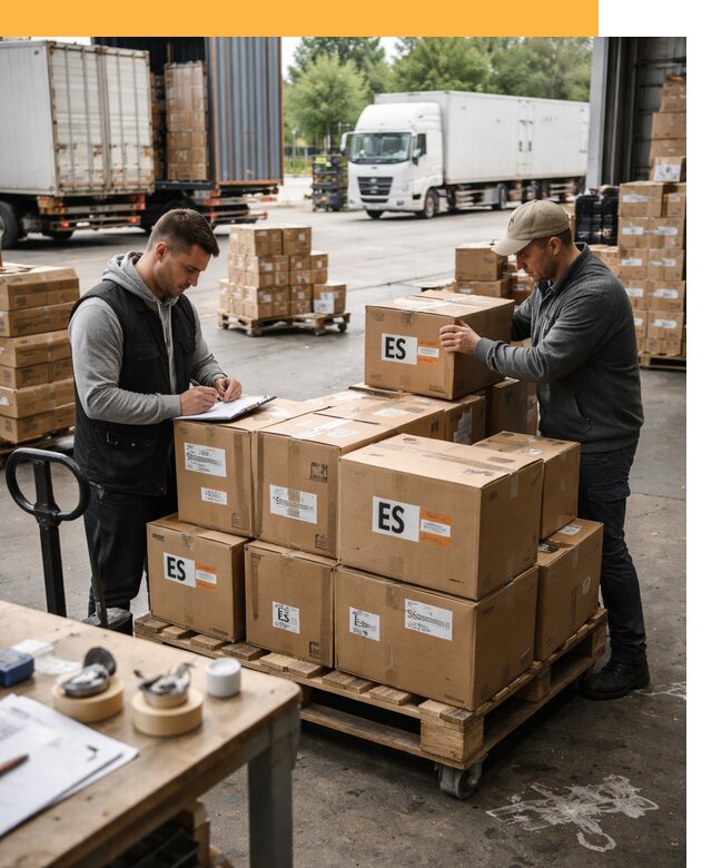 Доставка грузов в Испанию автотранспортом от 36351 руб