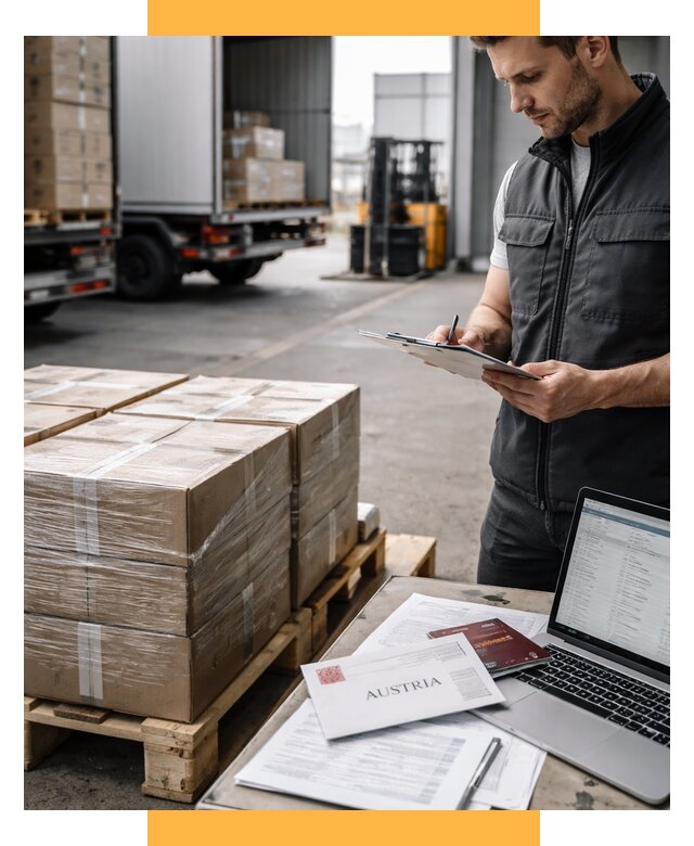 Доставка в Австрию от 67509 р. Логистика и экспорт СетСервис-Бгв