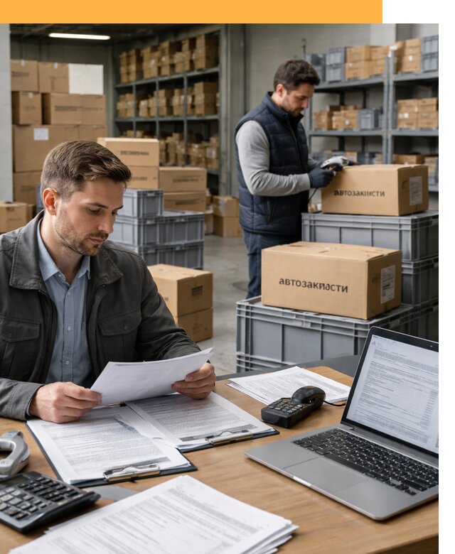 Таможенное оформление автозапчастей по выгодным тарифам от 8828